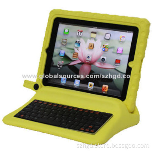 Stand Cover for iPad with Keyboard, OEM and ODM Factory, Fall-resistant and Anti-scratch
